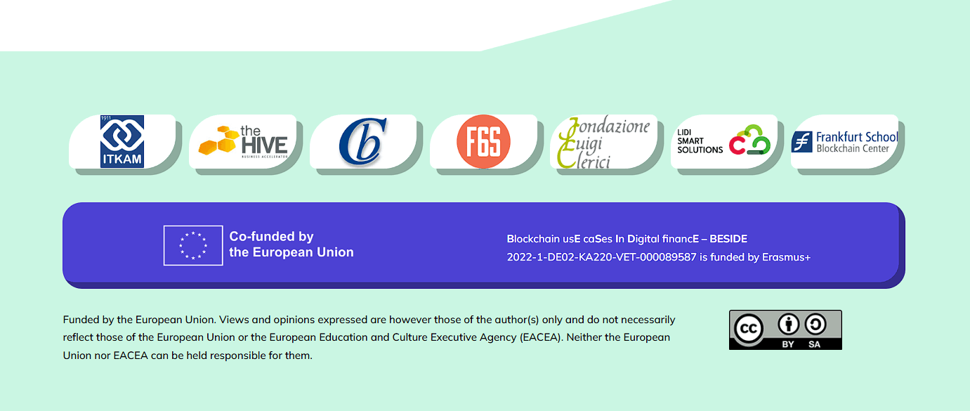 ERASMUS+ Projept - Blockchain usE caseS In Digital financE